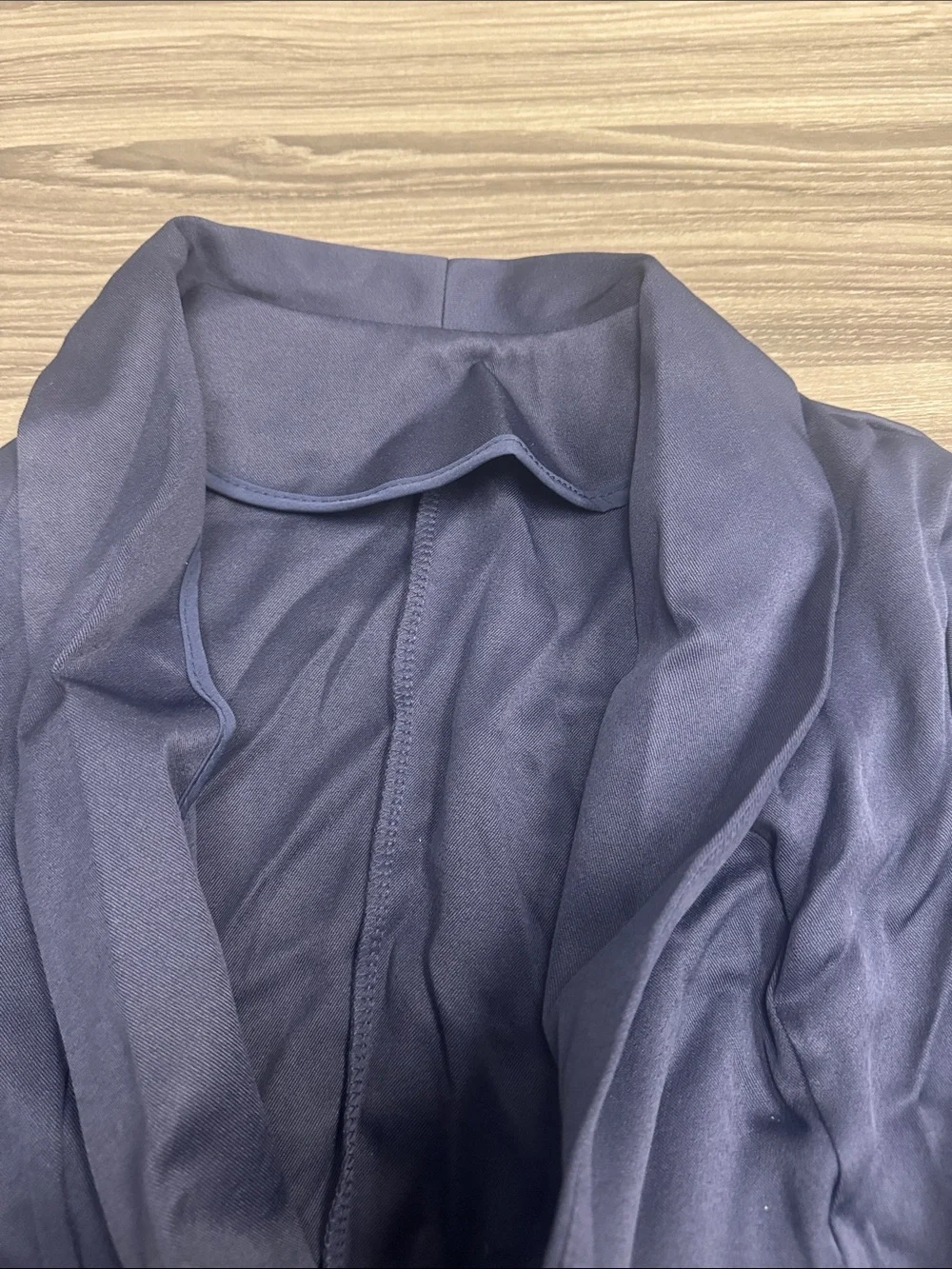 Women's Navy Open-Front Blazer Jacket